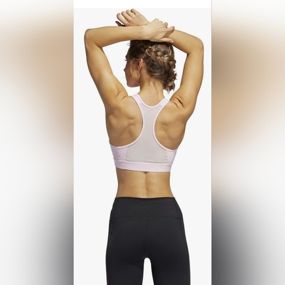 Adidas Sports Bra in Pink - Picture 3 of 11